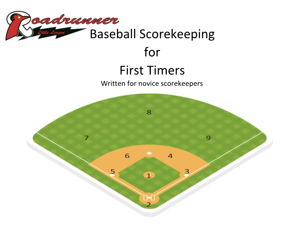 Baseball Scorekeeping for First Timers