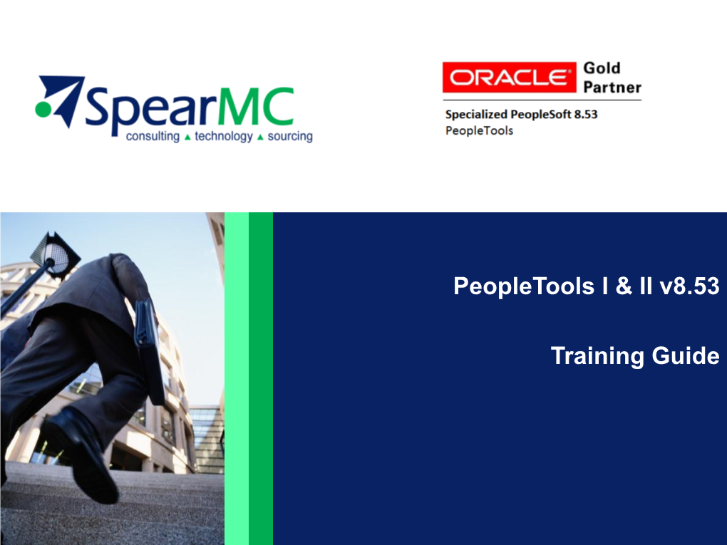 Peopletools I & II V8.53 Training Guide