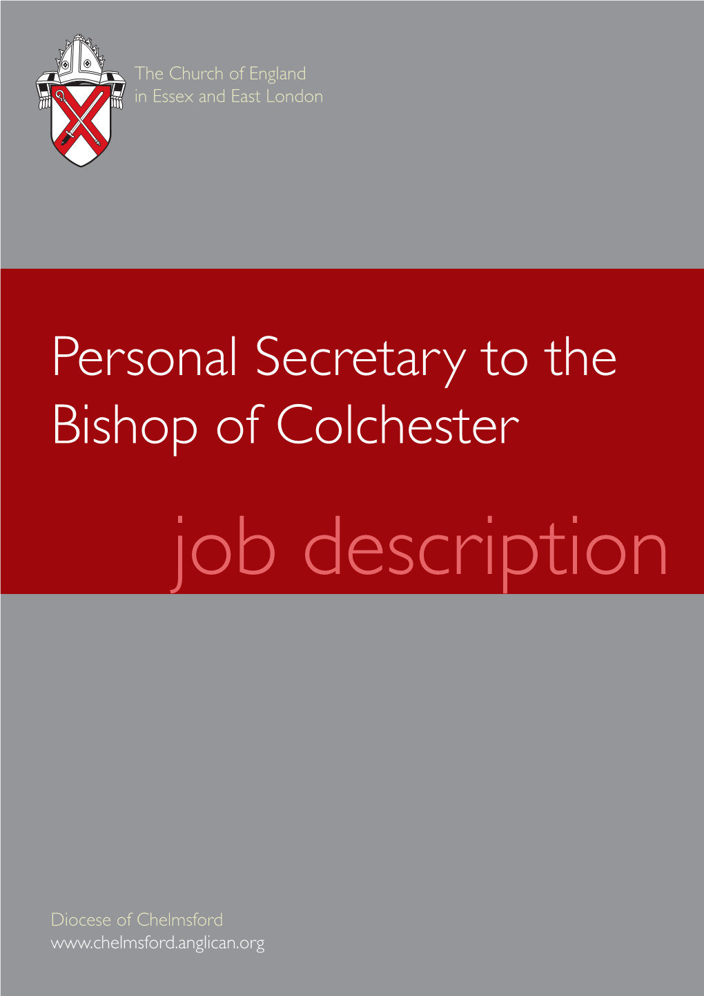 Personal Secretary to the Bishop of Colchester Job Description