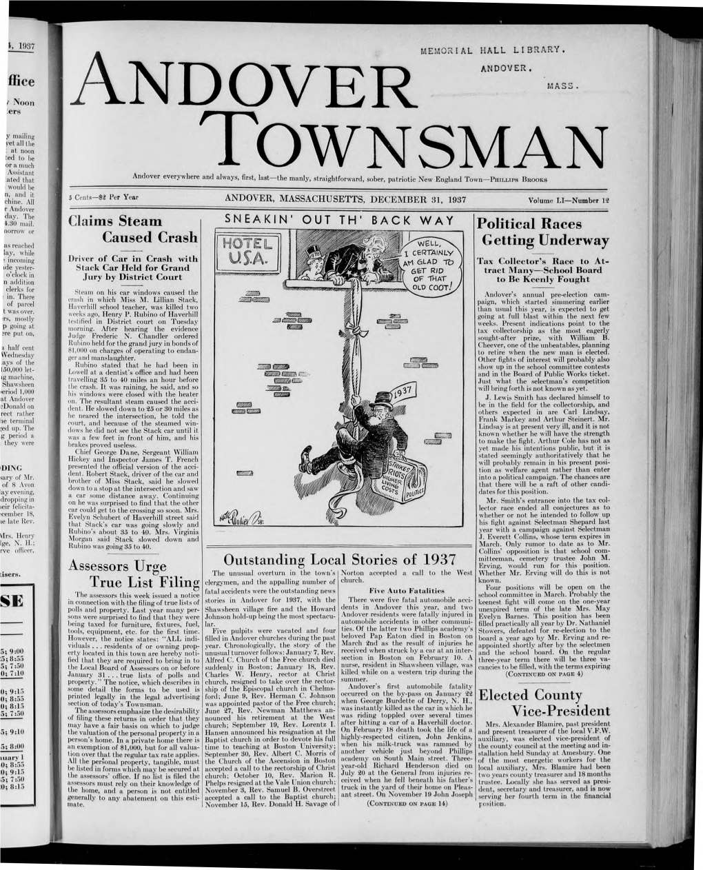 Andover Townsman, 12/31/1937