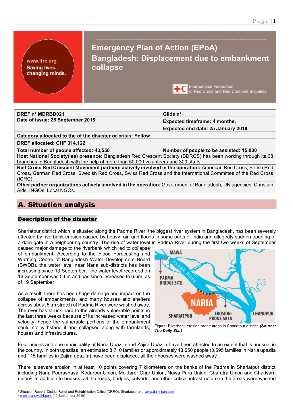 Bangladesh: Displacement Due to Embankment Collapse