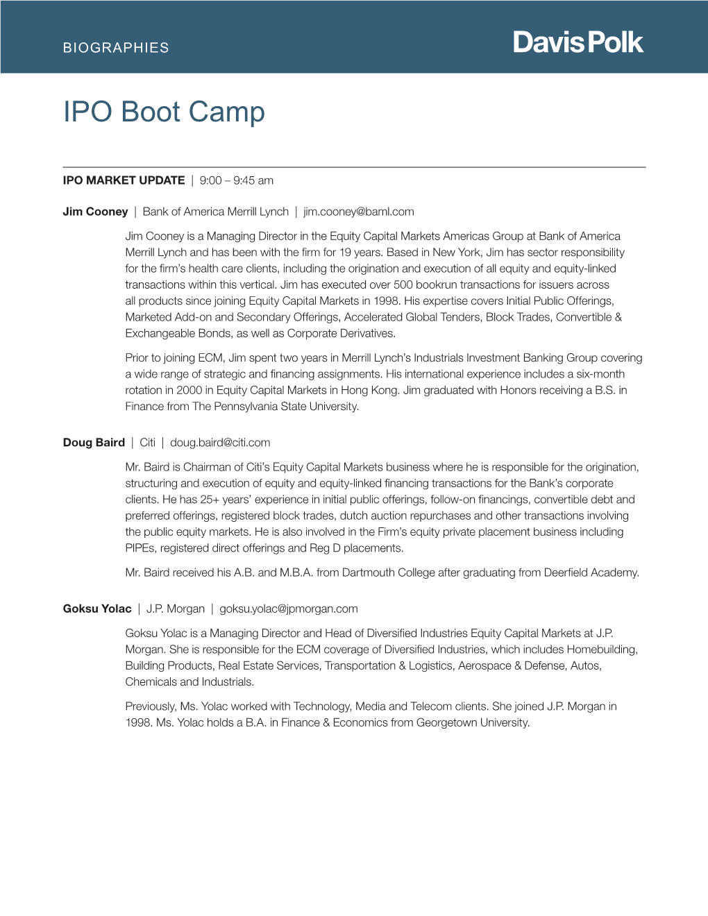 Ipo Boot Camp