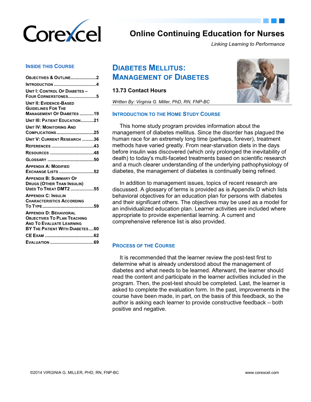 Diabetes Mellitus: Objectives & Outline