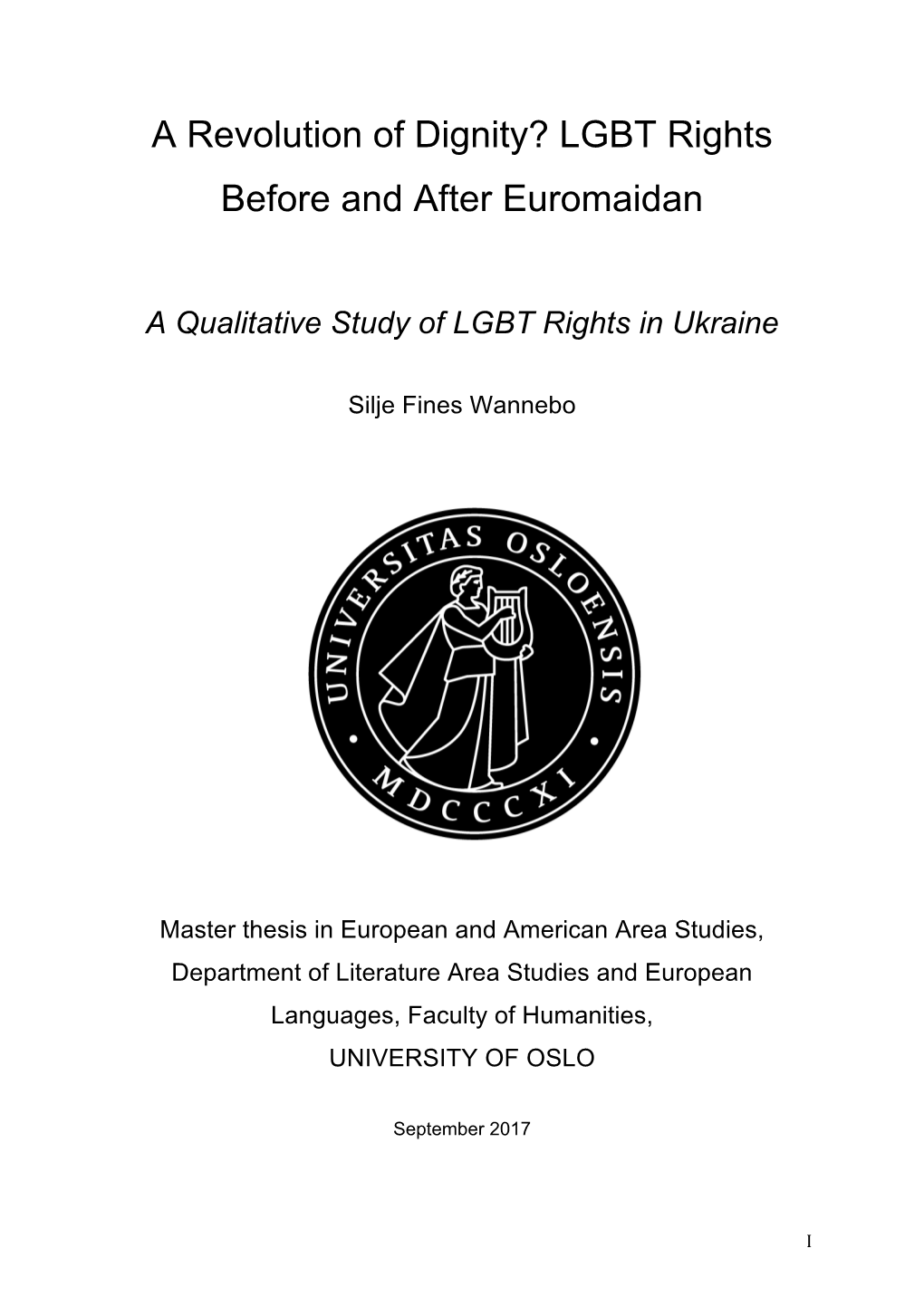 LGBT Rights Before and After Euromaidan