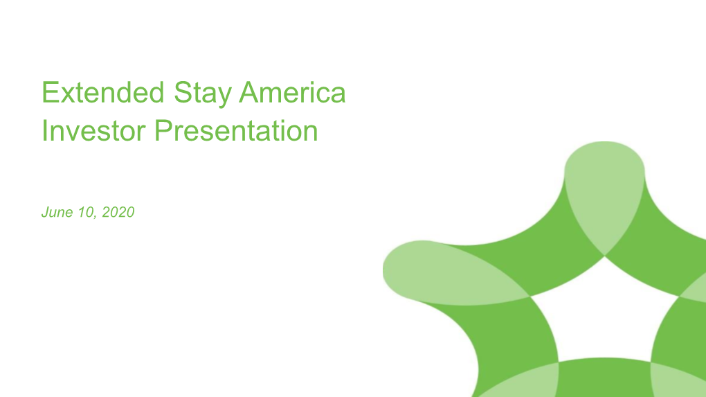 Extended Stay America Investor Presentation