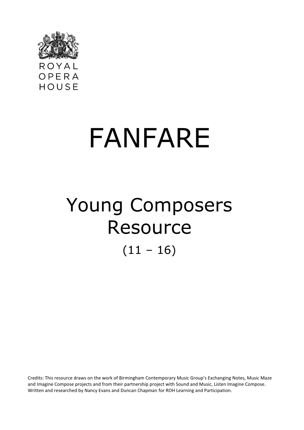 Composing Your Fanfare