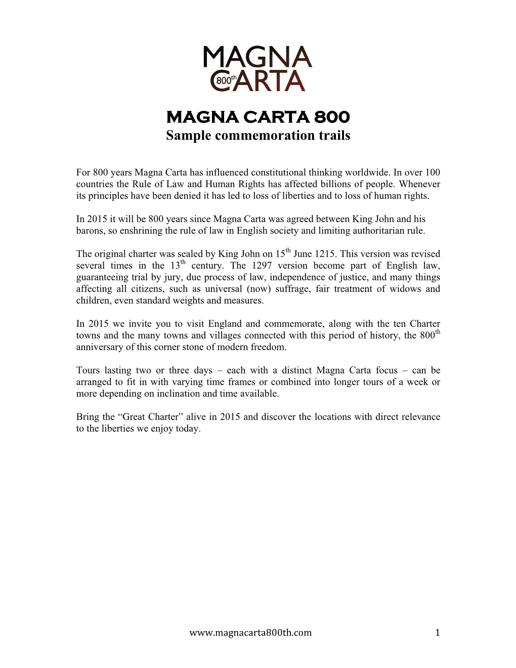 Magna Carta 800Th Anniversary