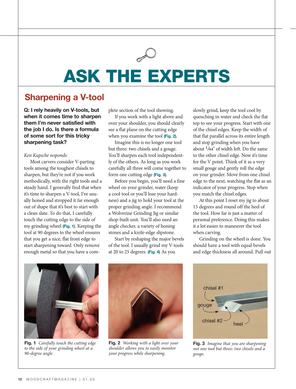 ASK the EXPERTS Sharpening a V-Tool