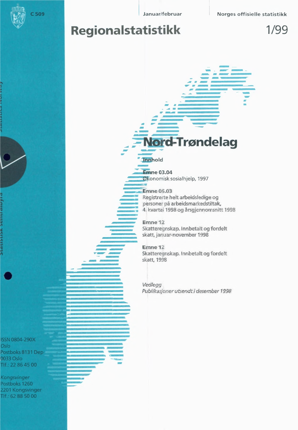 Regionalstatistikk 1999 Nord-Trøndelag