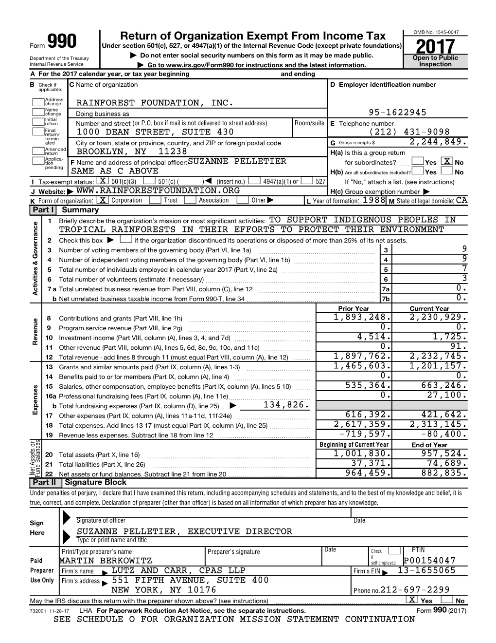 Return of Organization Exempt from Income Tax OMB No