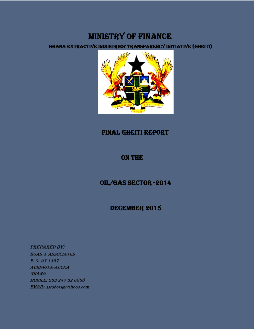 GHEITI 2014 OIL & GAS Report