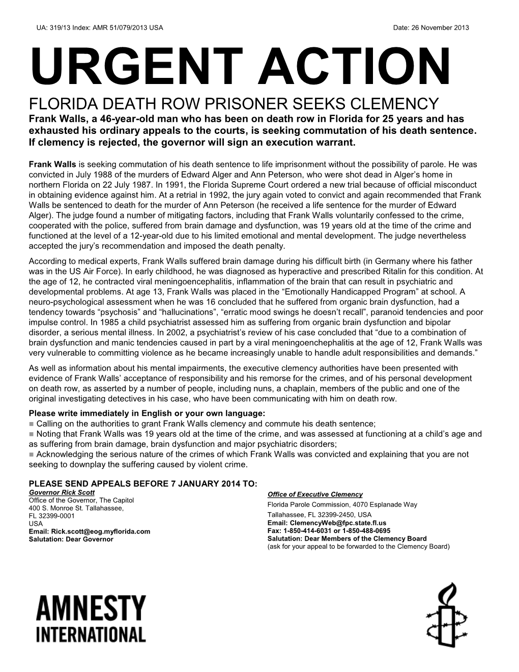 Urgent Action