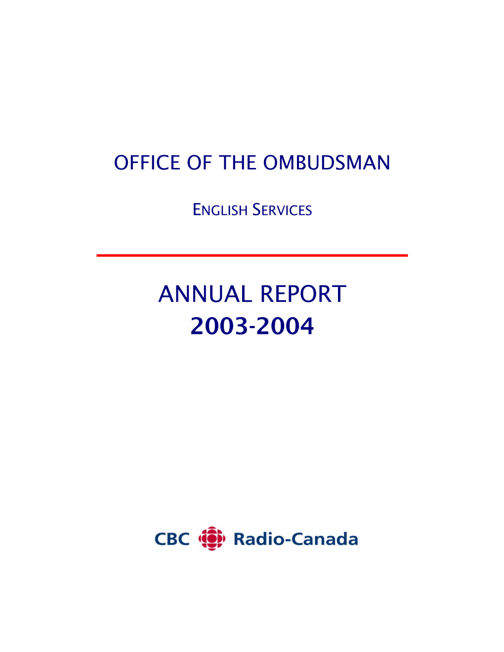 Annual Report 2003-2004