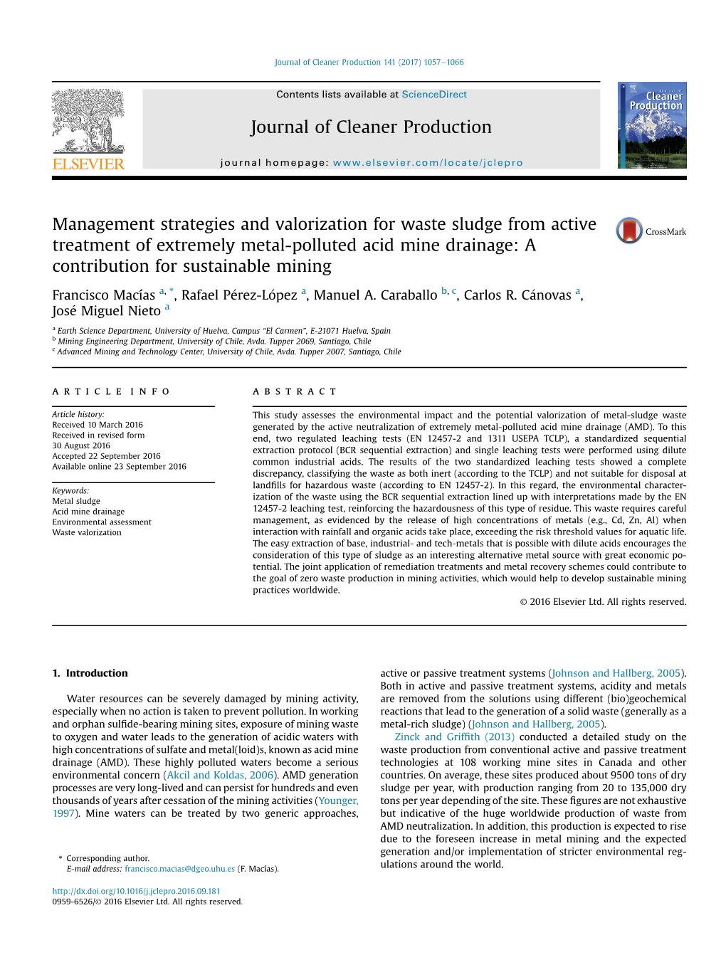 Management Strategies and Valorization for Waste Sludge from Active Treatment of Extremely Metal-Polluted Acid Mine Drainage: a Contribution for Sustainable Mining