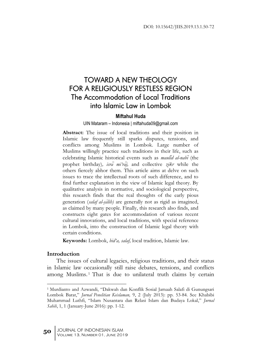 Toward a New Theology for a Religiously Restless