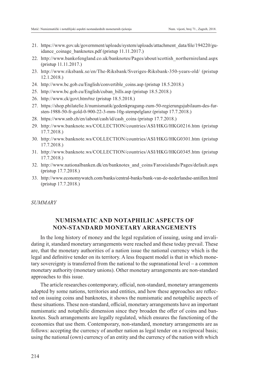 Numismatic and Notaphilic Aspects of Non-Standard