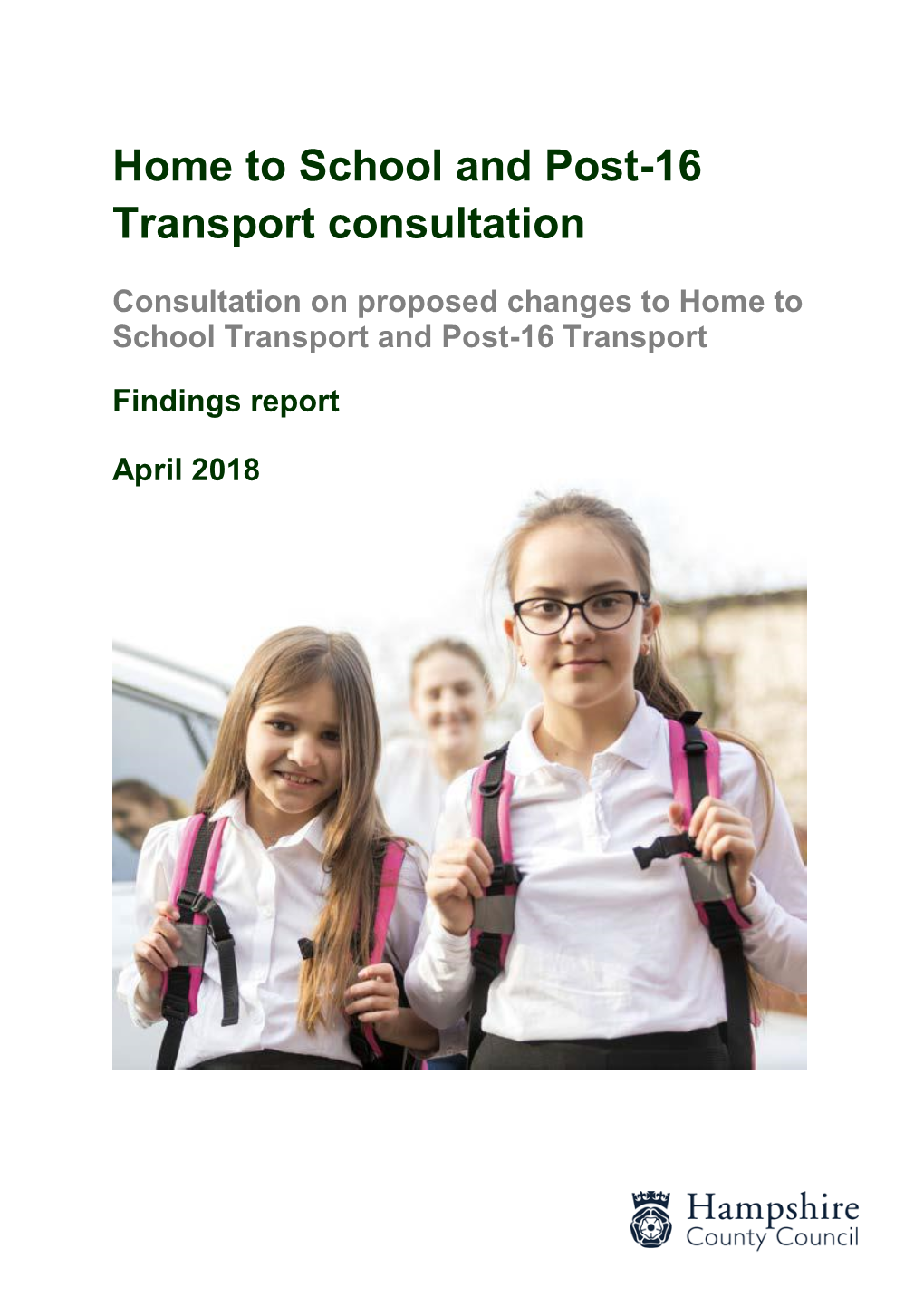 Home to School and Post-16 Transport Consultation