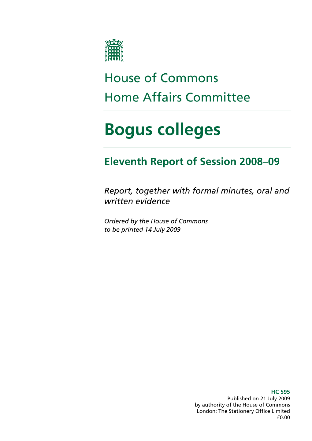 Bogus Colleges