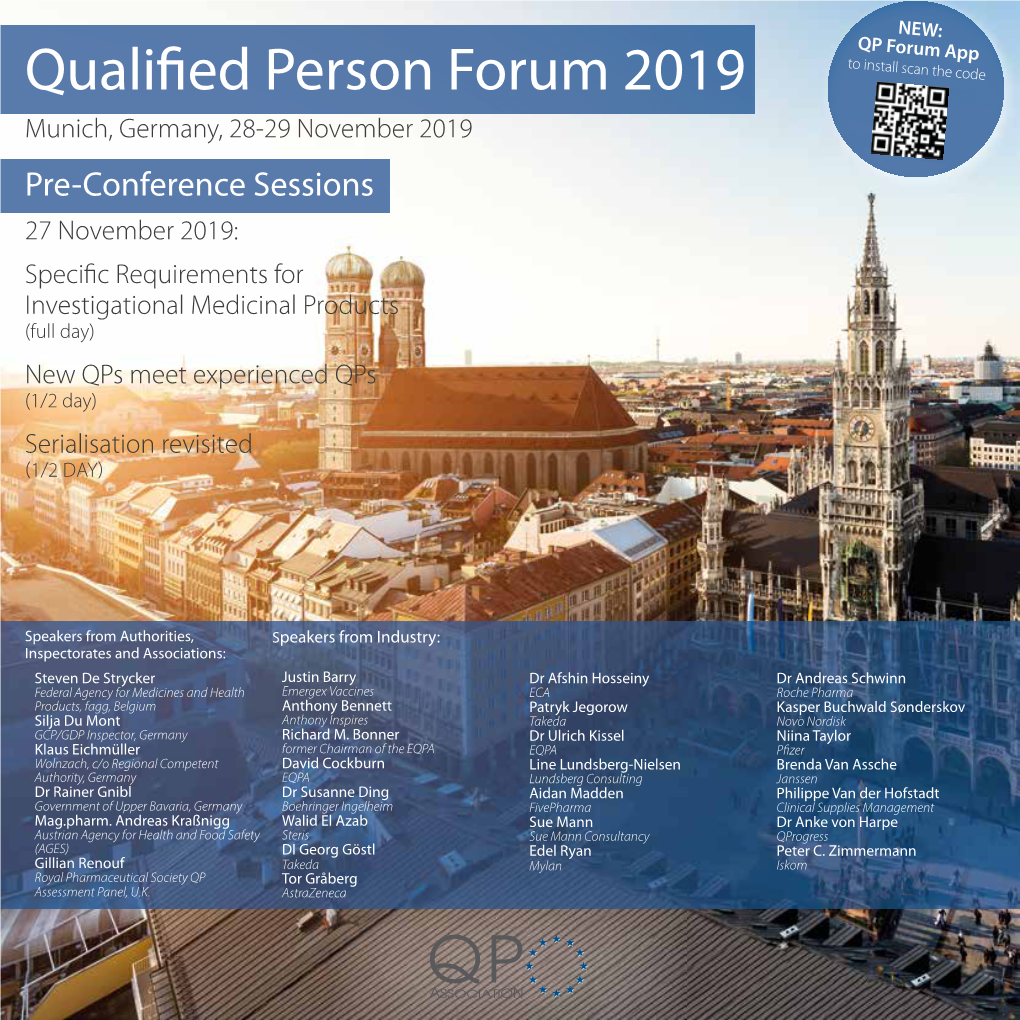 Qualified Person Forum 2015