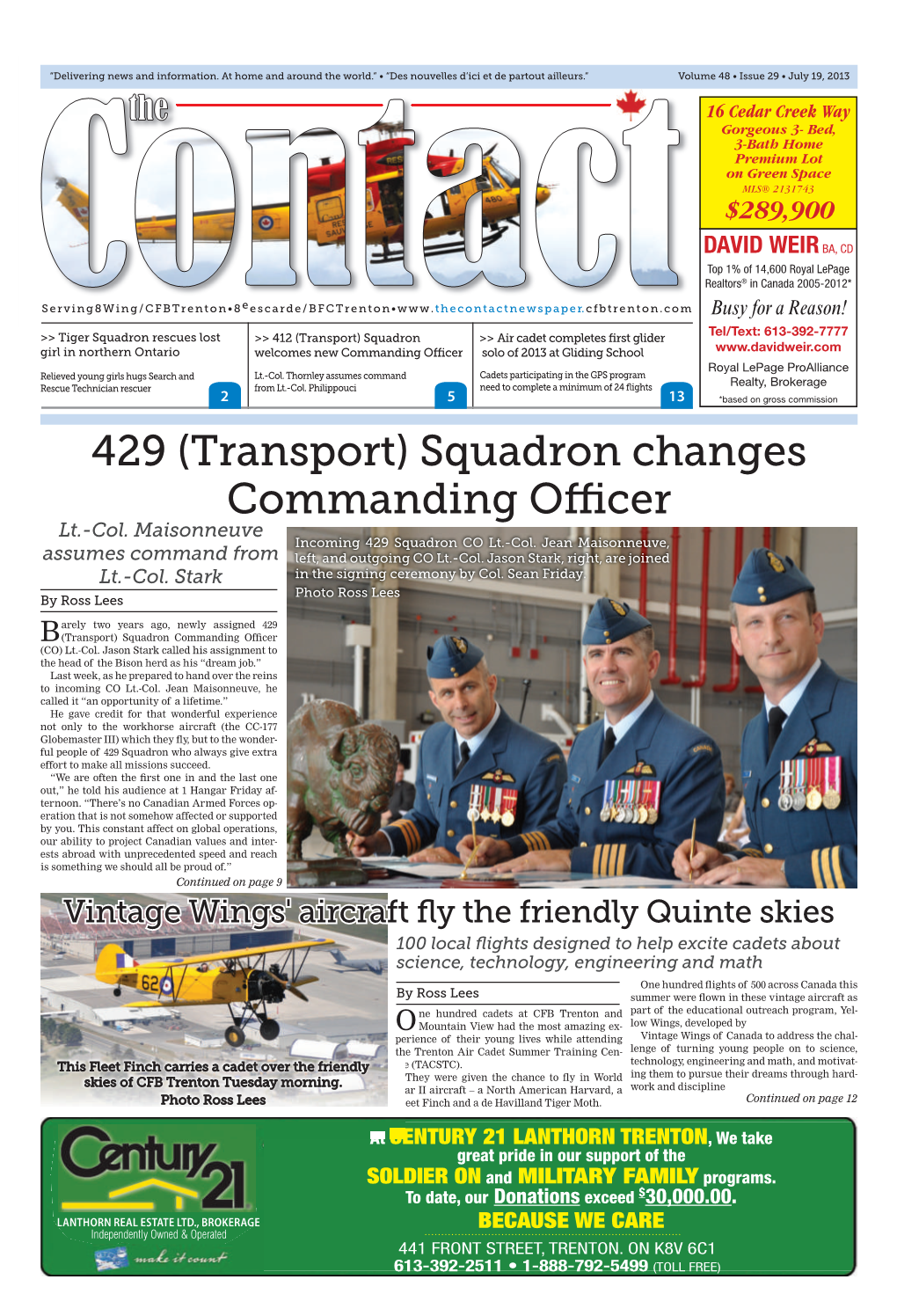 Squadron Changes Commanding Officer