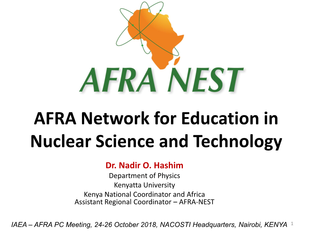 African Network for Education in Science and Technology