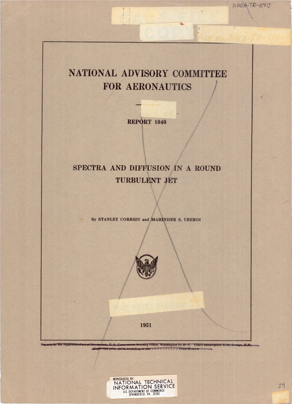 National Advisory Committee for Aeronautics