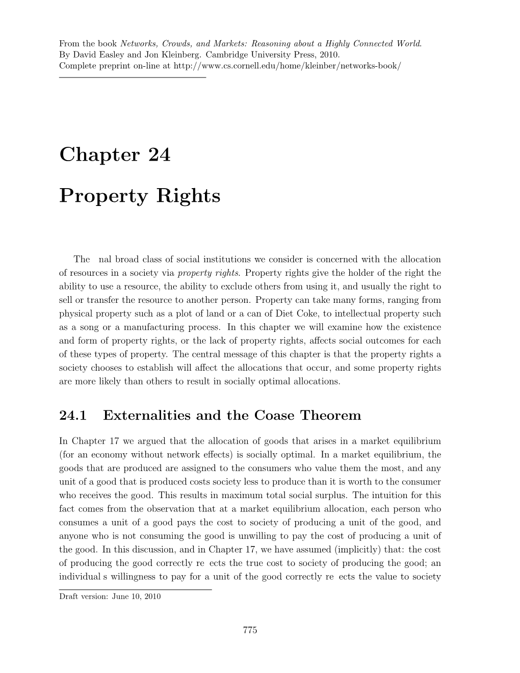 Chapter 24 Property Rights