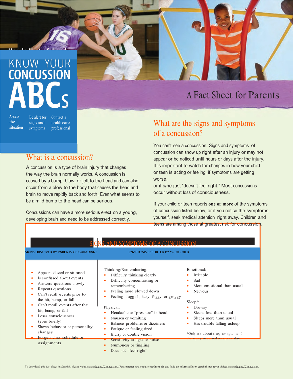 A Fact Sheet for Parents