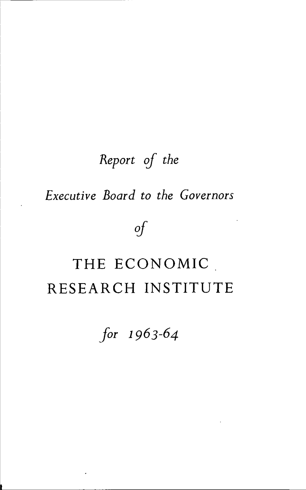 The Economic Research Institute the Economic Research Institute