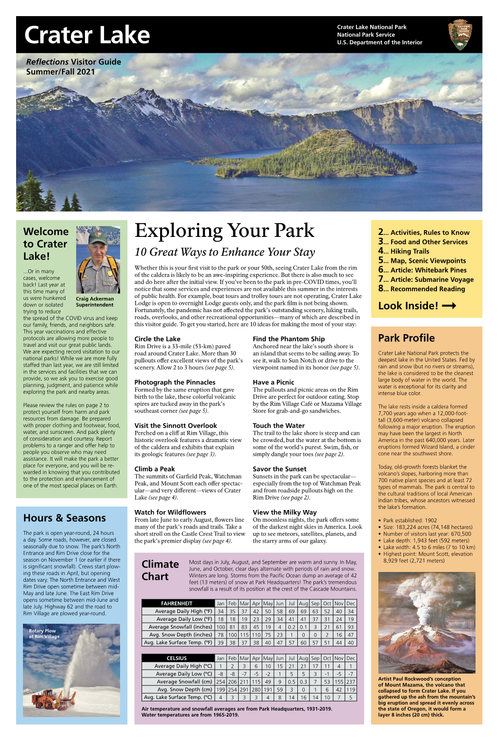 Crater Lake Reflections Visitor Guide Summer/Fall 2021