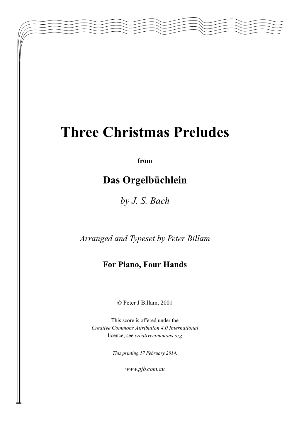 Three Christmas Preludes