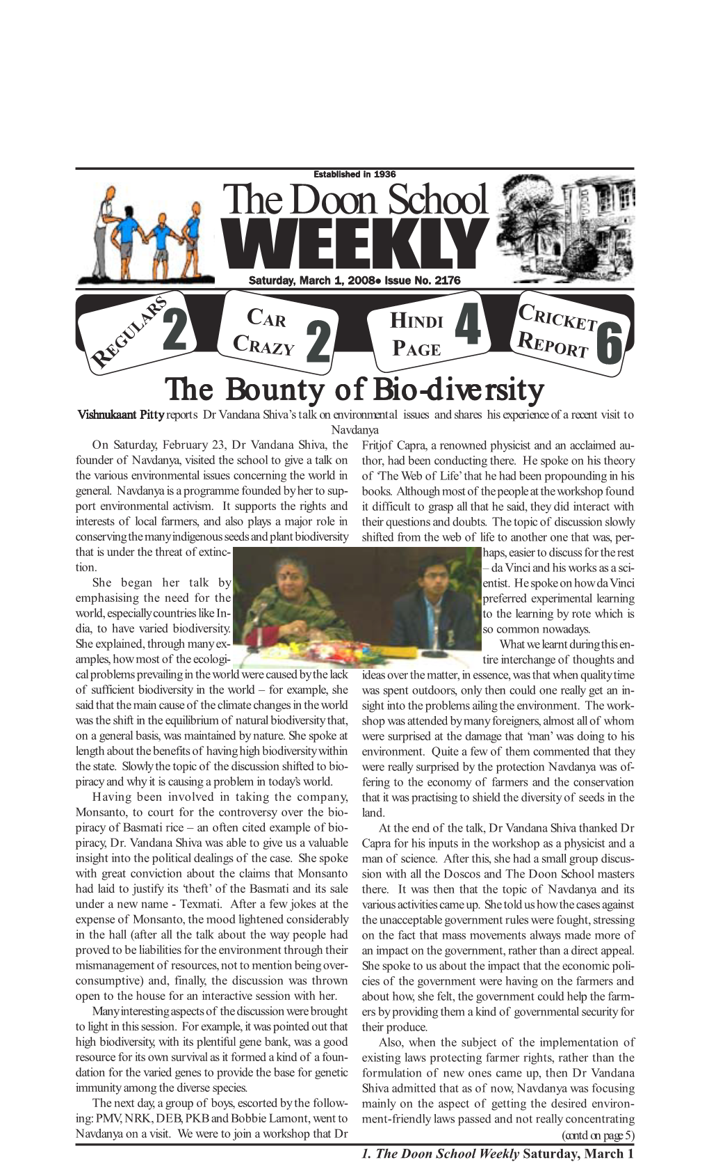 WEEKLY Saturday, March 1, 2008! Issue No