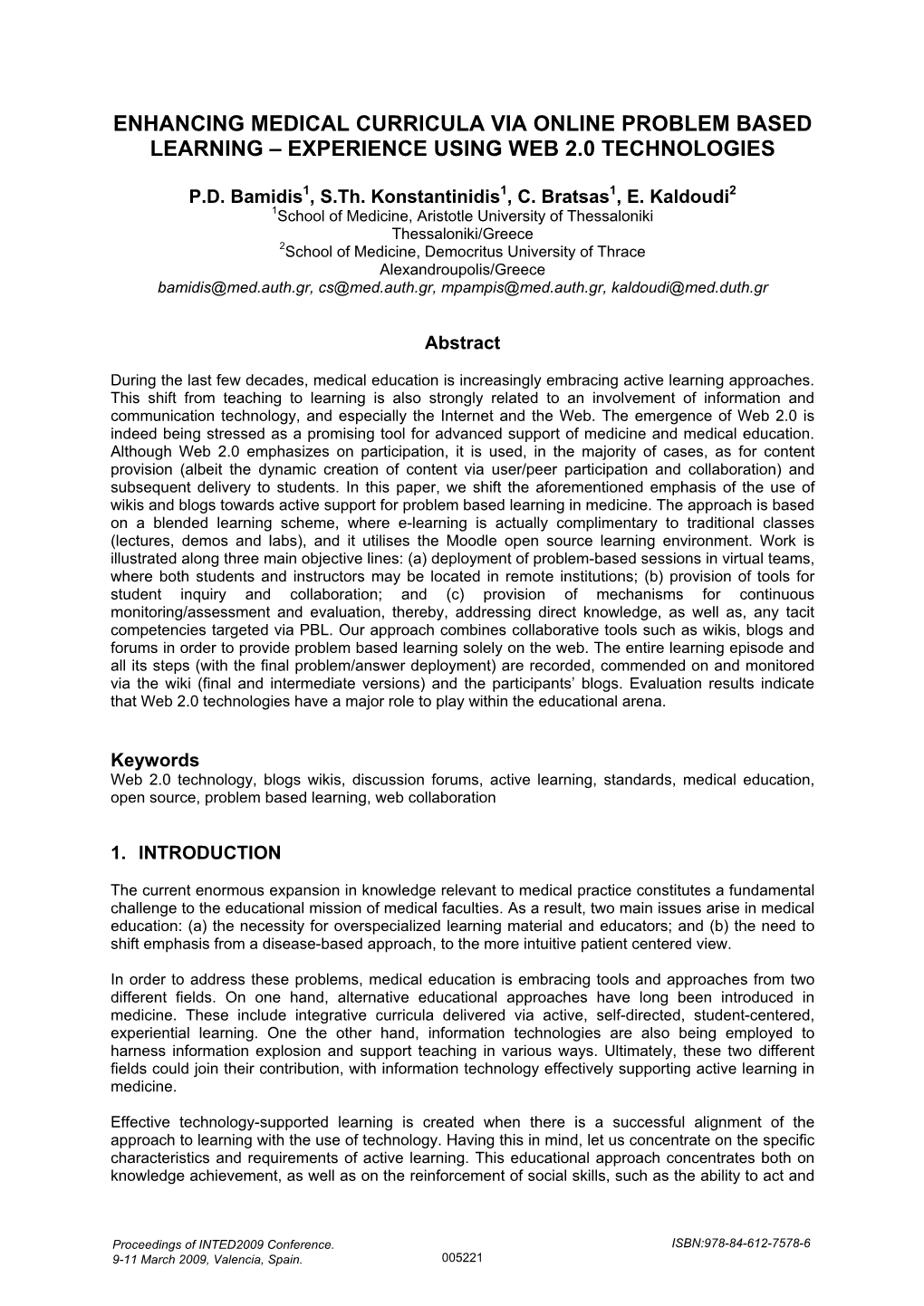 INTED2009 Conference Paper