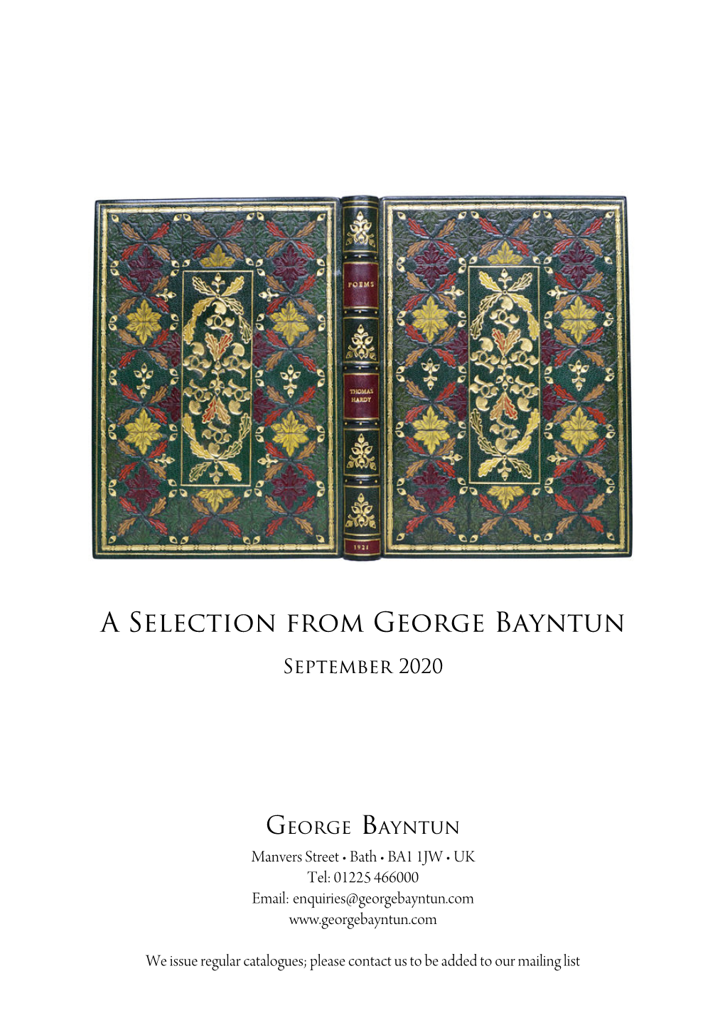 A Selection from George Bayntun
