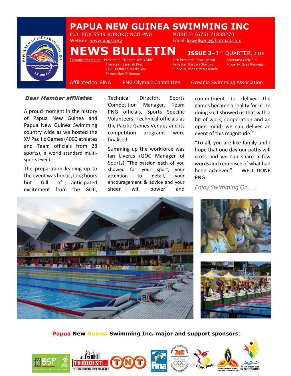 News Bulletin Issue 3–3Rd Quarter, 2015