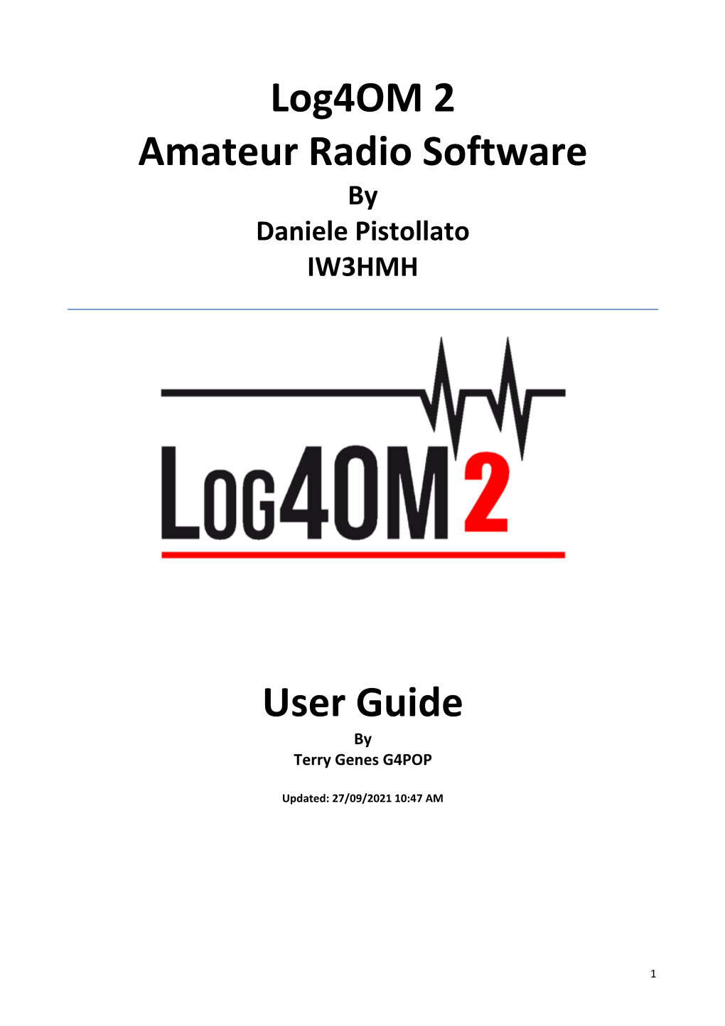 Log4om 2 Amateur Radio Software User Guide