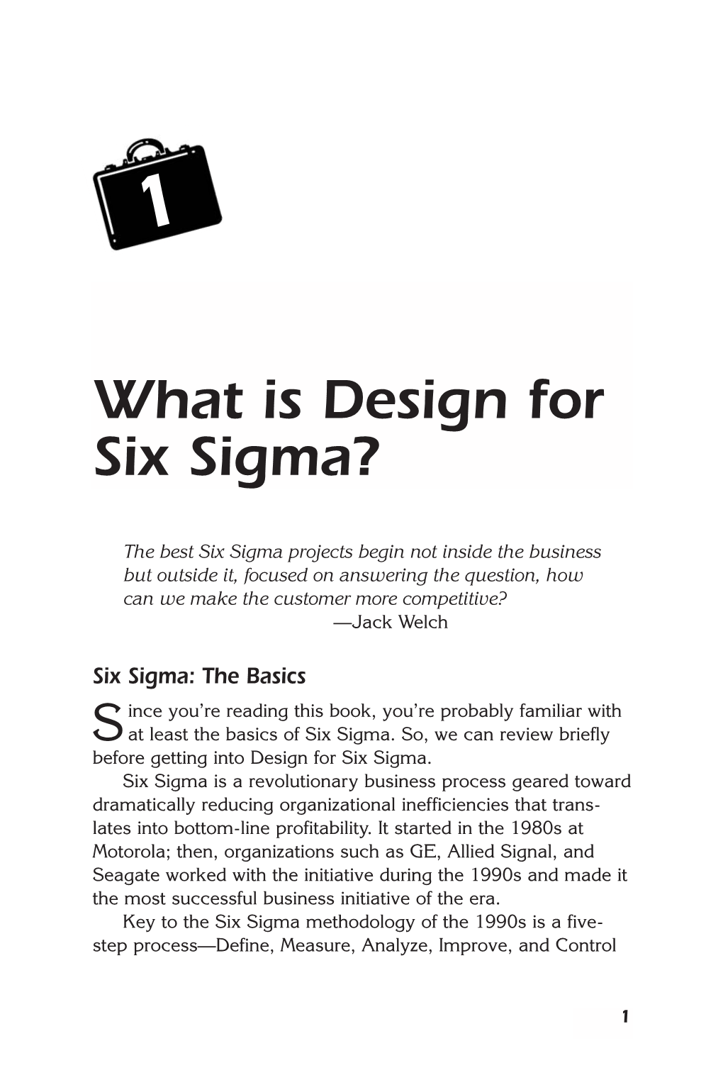 What Is Design for Six Sigma?