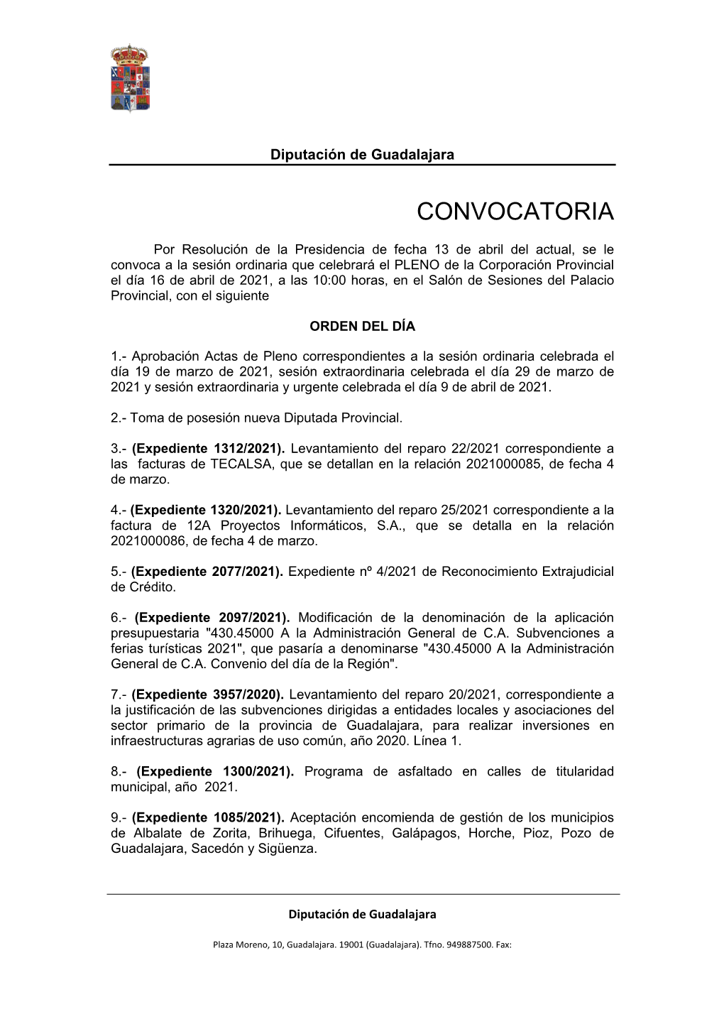 Convocatoria