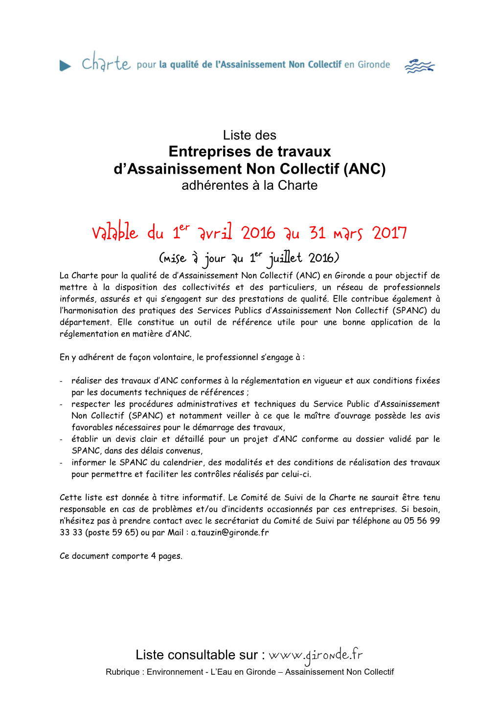 Entreprises De Travaux D'assainissement Non Collectif (ANC)