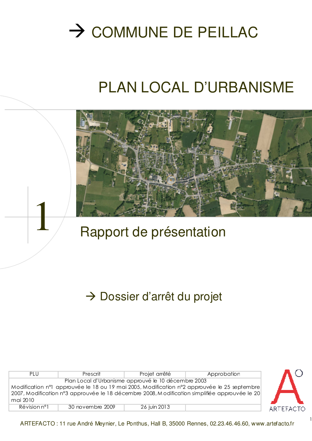 → Commune De Peillac Plan Local D'urbanisme