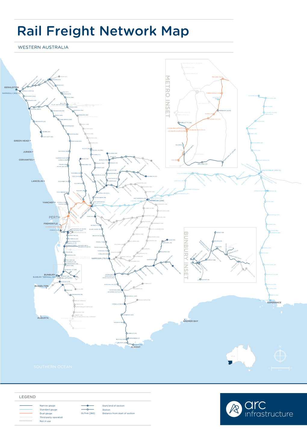 Rail Freight Network Map
