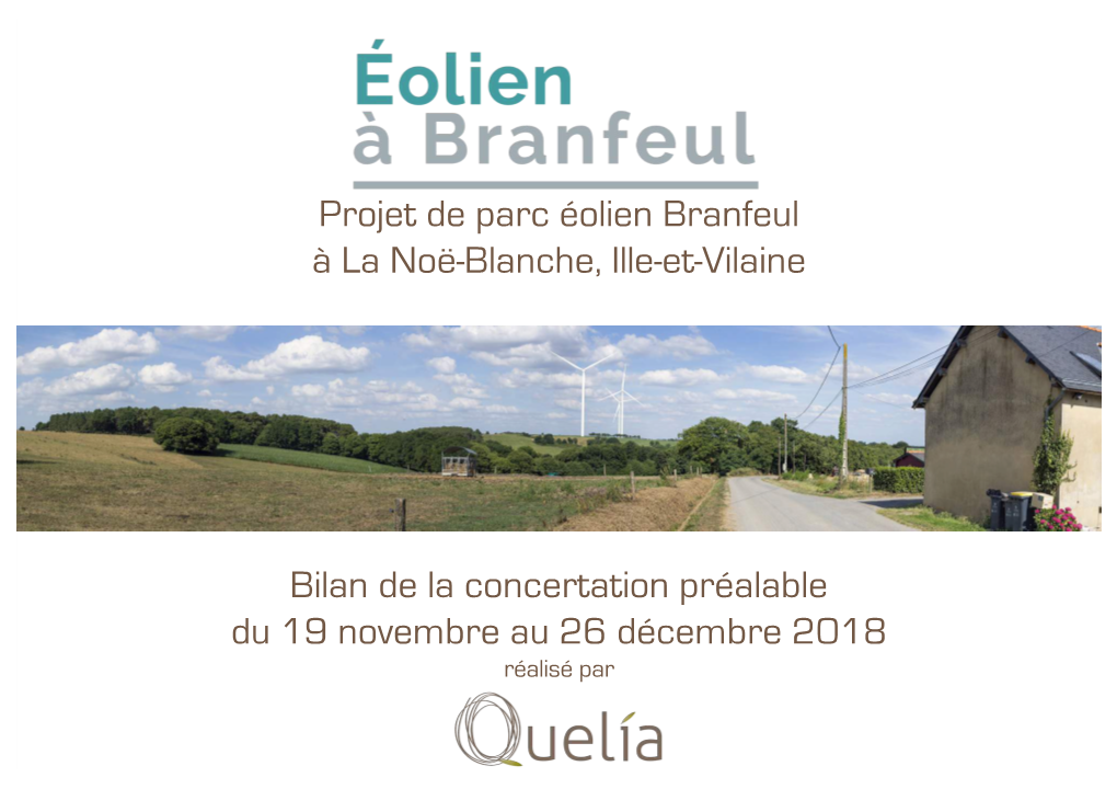 Projet De Parc Éolien Branfeul À La Noë-Blanche, Ille-Et-Vilaine Bilan