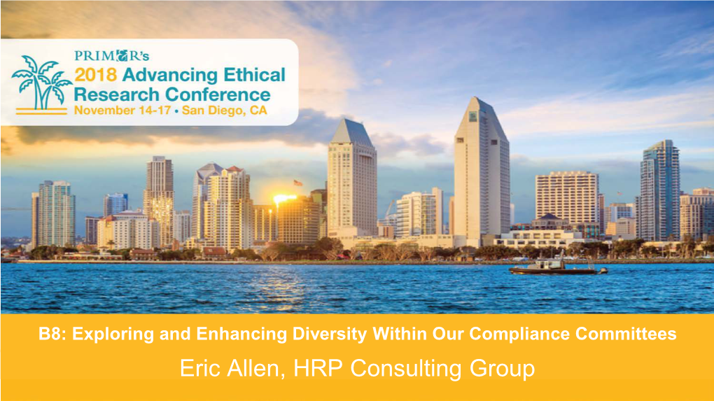 Eric Allen, HRP Consulting Group Content Copyright