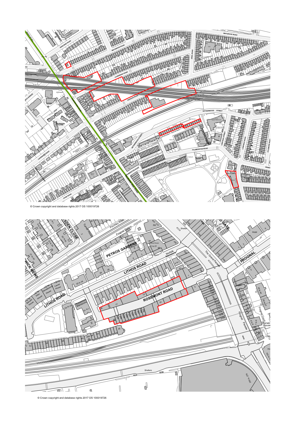 Frognal a D G a T E Rosemont Road Lithos Road Petros