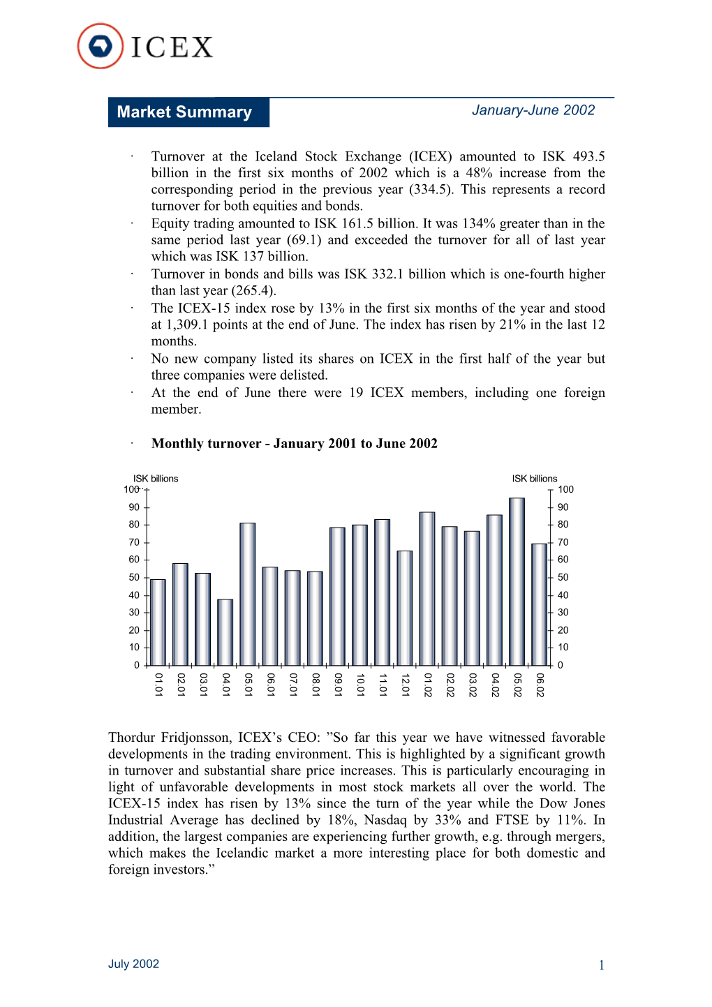 Six Month Summary 06 2002