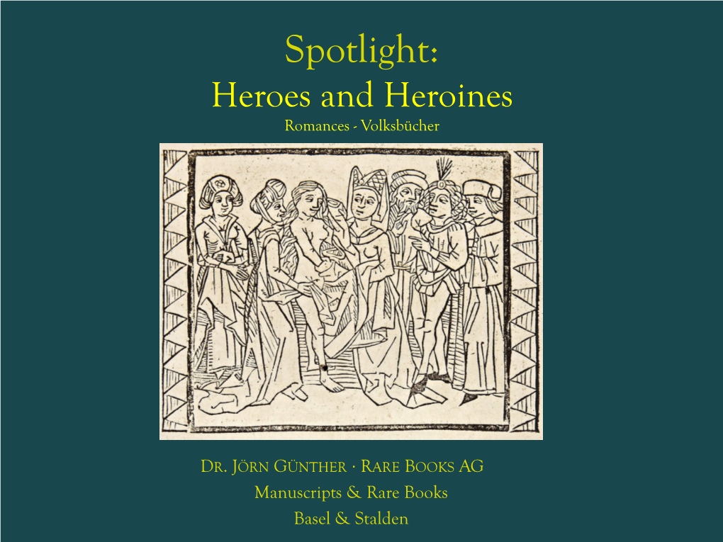 Spotlight: Heroes and Heroines Romances - Volksbücher