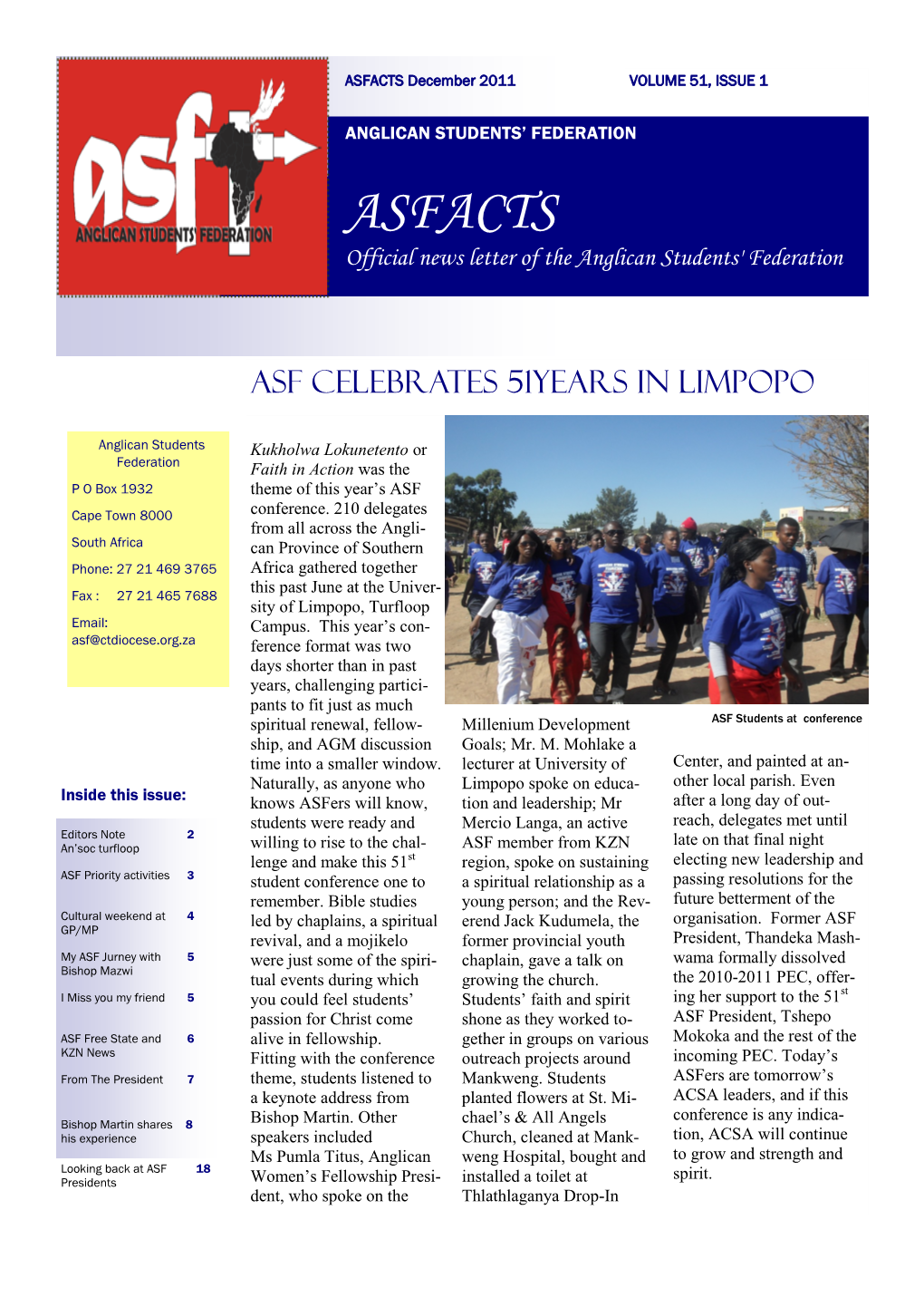 Asfacts Volume 51, Issue 1