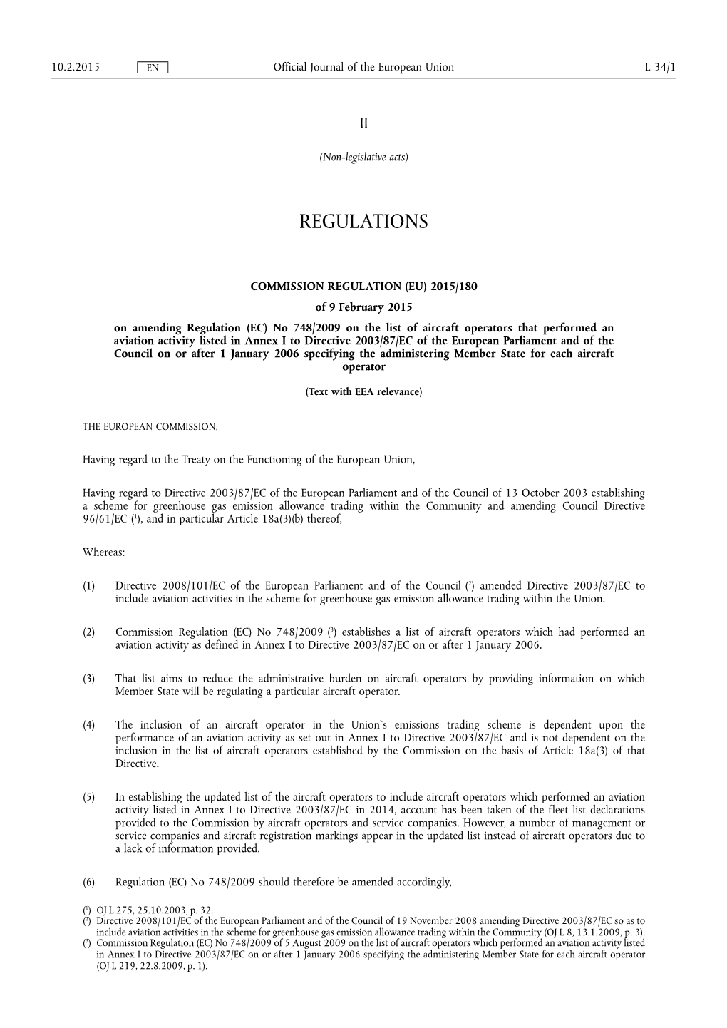 Commission Regulation (Eu) 2015