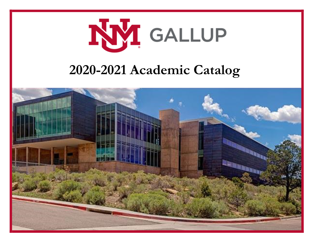 Academic Catalog 2020-2021