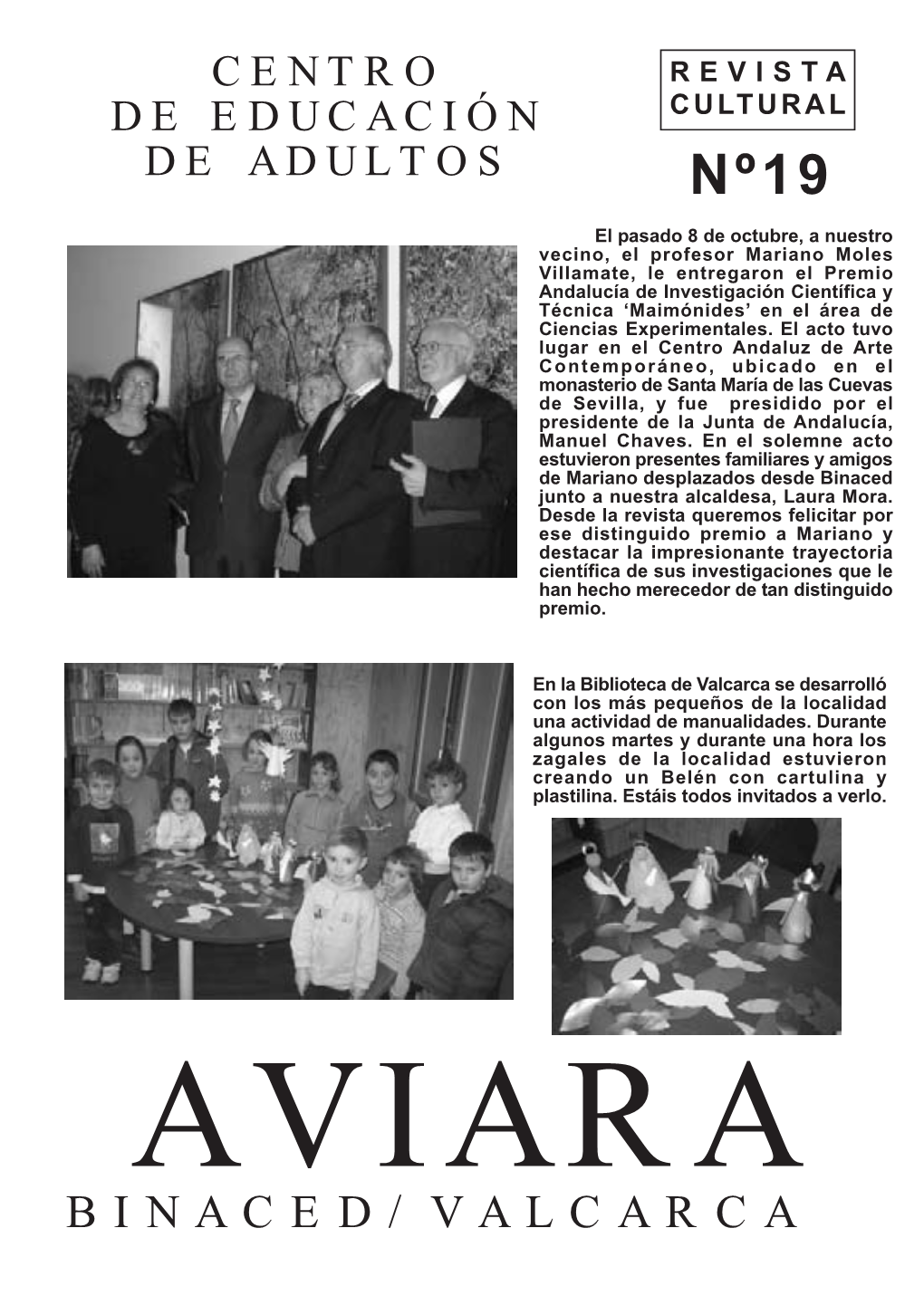 BINACED/VALCARCA REFLEJOS AVIARA, 30 De DICIEMBRE De 2007 MARIA CASTANERA CASTANERA CUMPLE UN SIGLO